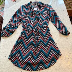 Rue21 Multicolor Chevron Dress
